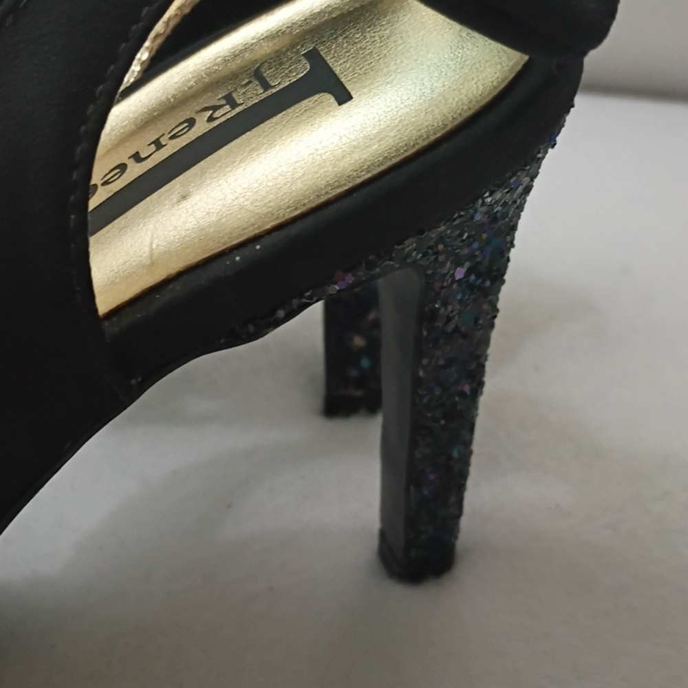J.Renee Black Bow Ankle-Strap Stiletto Sandals - Picture 5 of 10